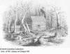 Early settler's log house